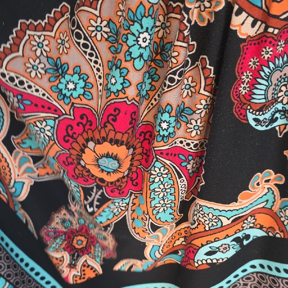 ONE WORLD Multicolor Bohemian Maxi Dress - Picture 6 of 9